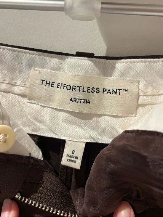 Aritzia Effortless Wider Pant Brown - Picture 2 of 4